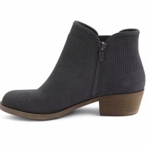 Kenzie Gerona Gray Perforated Ankle Boots